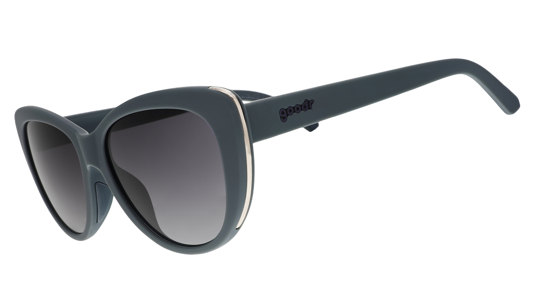 Not Gray, Diet Black - Travel Ready Matte Frame Sunglasses