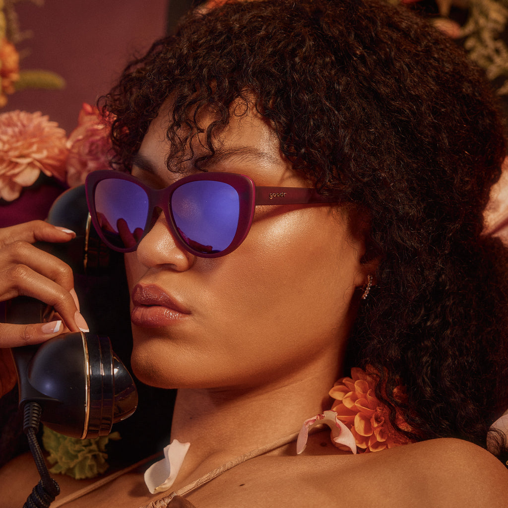 Midnight Merlot Glow - Run Ready Polarized Sunglasses
