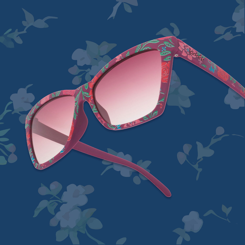 Fuchsia Fields Forever - Casual Lightweight Sunglasses