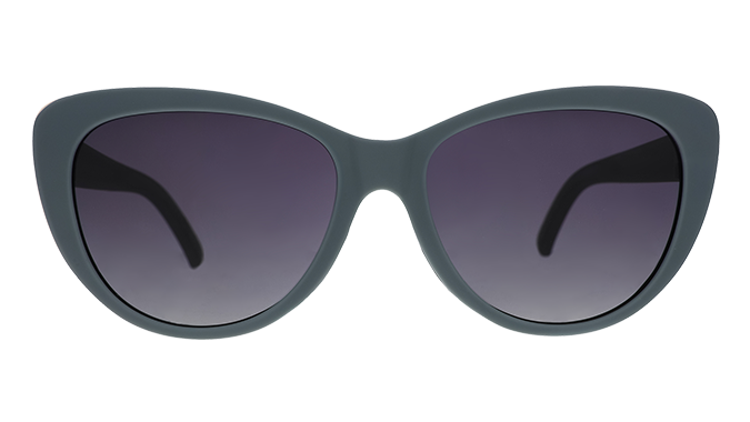 Not Gray, Diet Black - Travel Ready Matte Frame Sunglasses