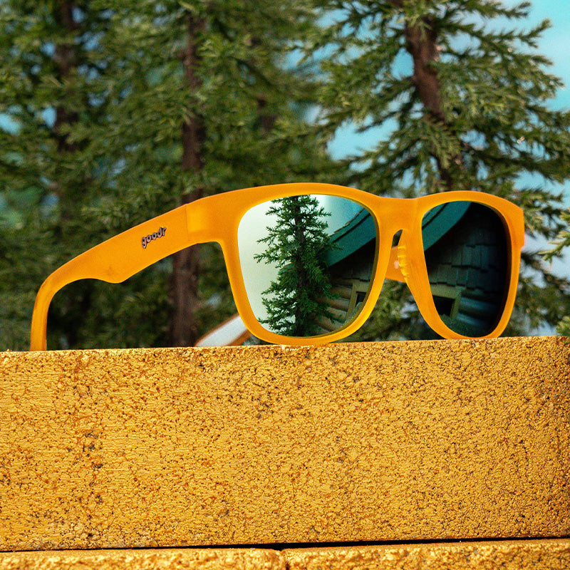 Gold Digging with Sasquatch - Modern Beach Sunglasses