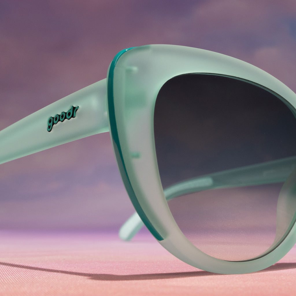 Matcha Sorbet Muse - Clean Black Frame Sunglasses