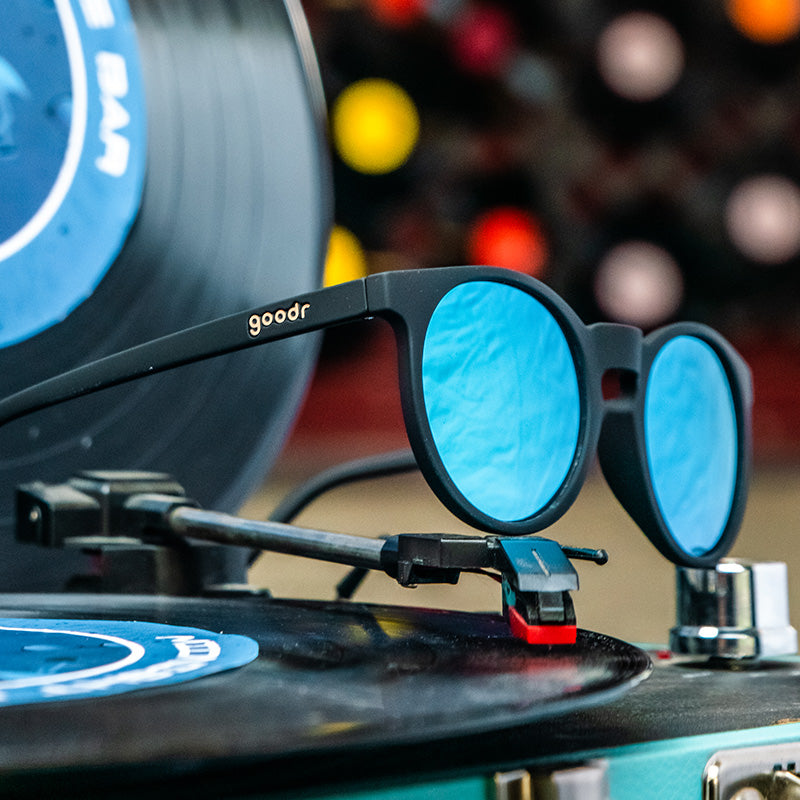 Midnight Ramble at the Circle Bar - Smooth Black Frame Sunglasses