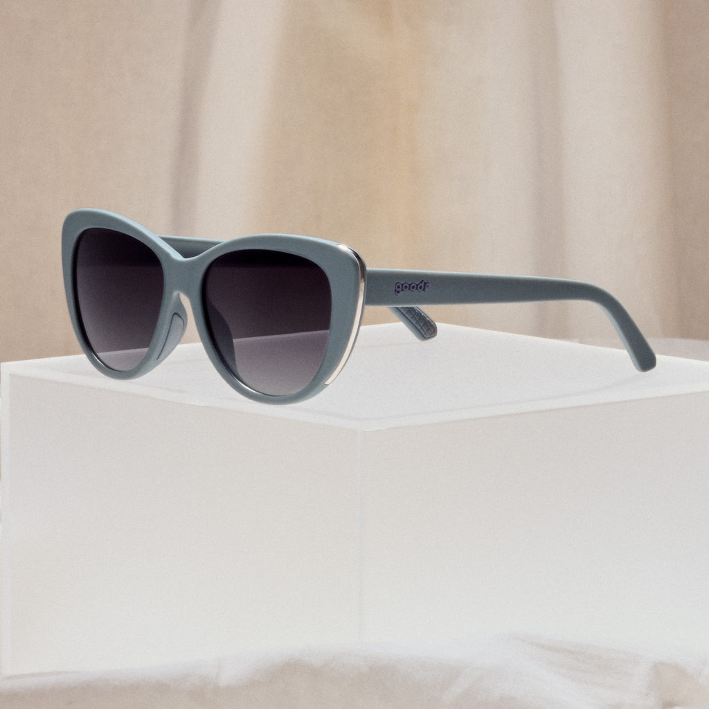Not Gray, Diet Black - Travel Ready Matte Frame Sunglasses