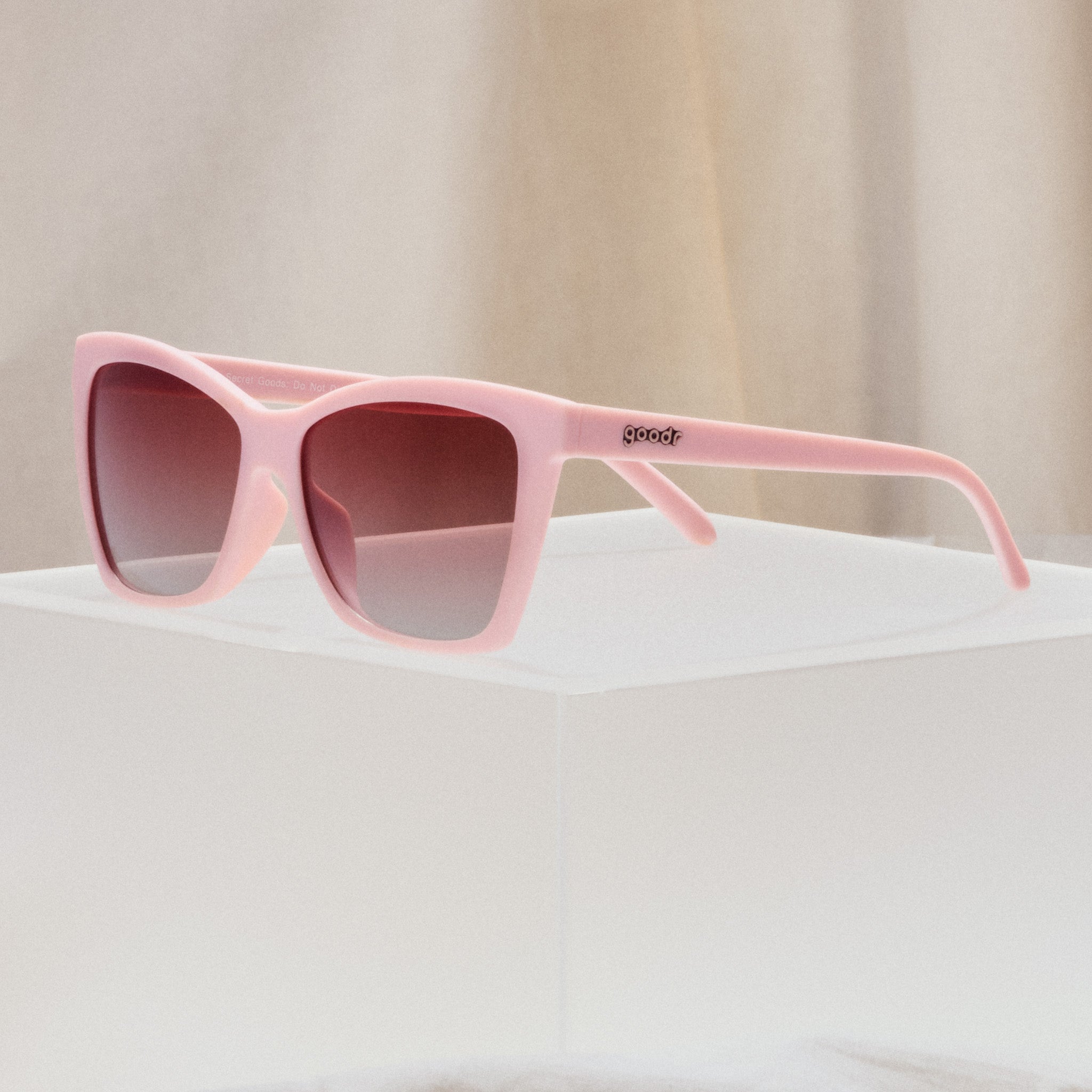 Rosé Retail Therapy - Trail Ready Black Frame Sunglasses