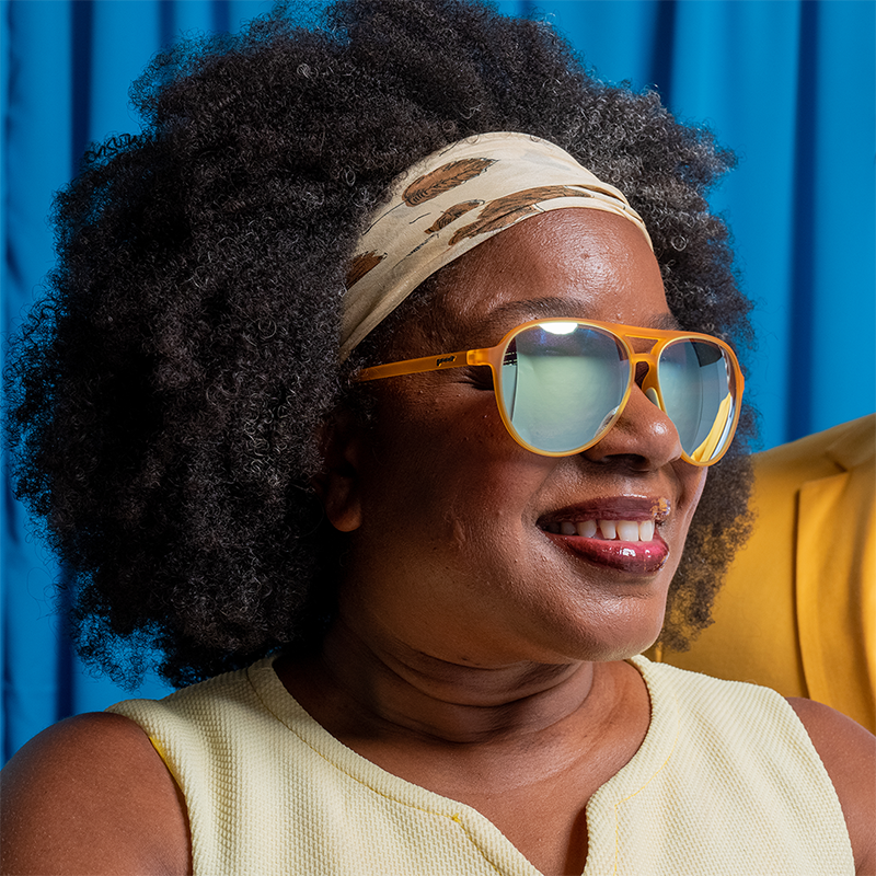 Cheesy Flight Attendant - Clean Sport Sunglasses