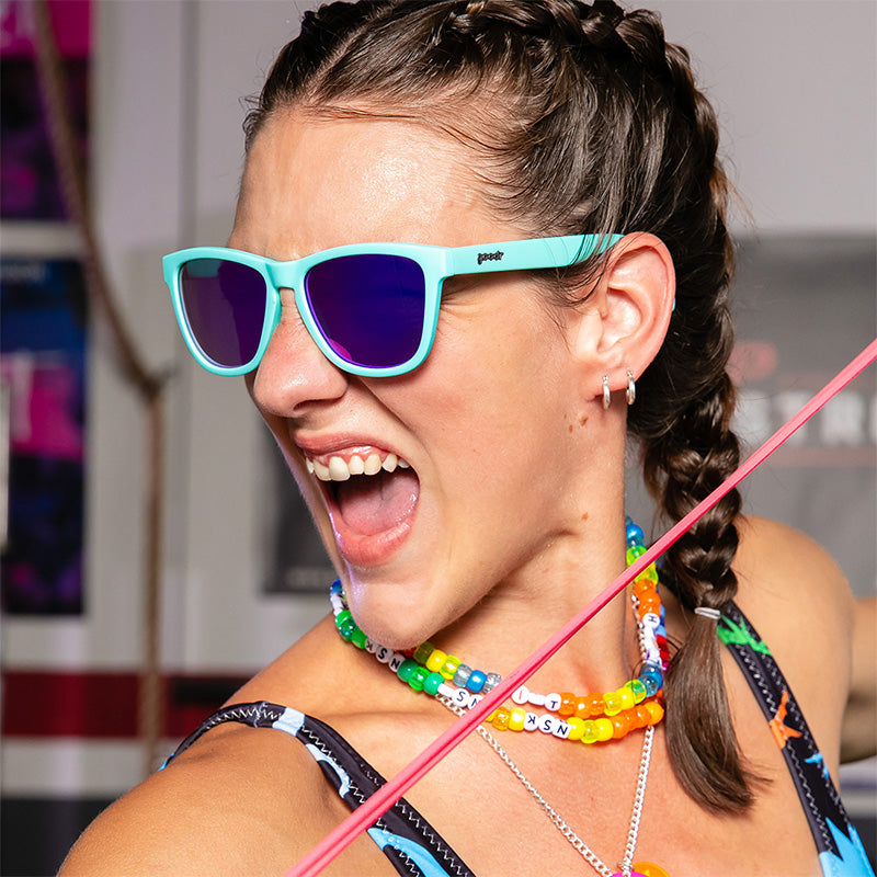 Electric Dinotopia Carnival - Active Workout Sunglasses