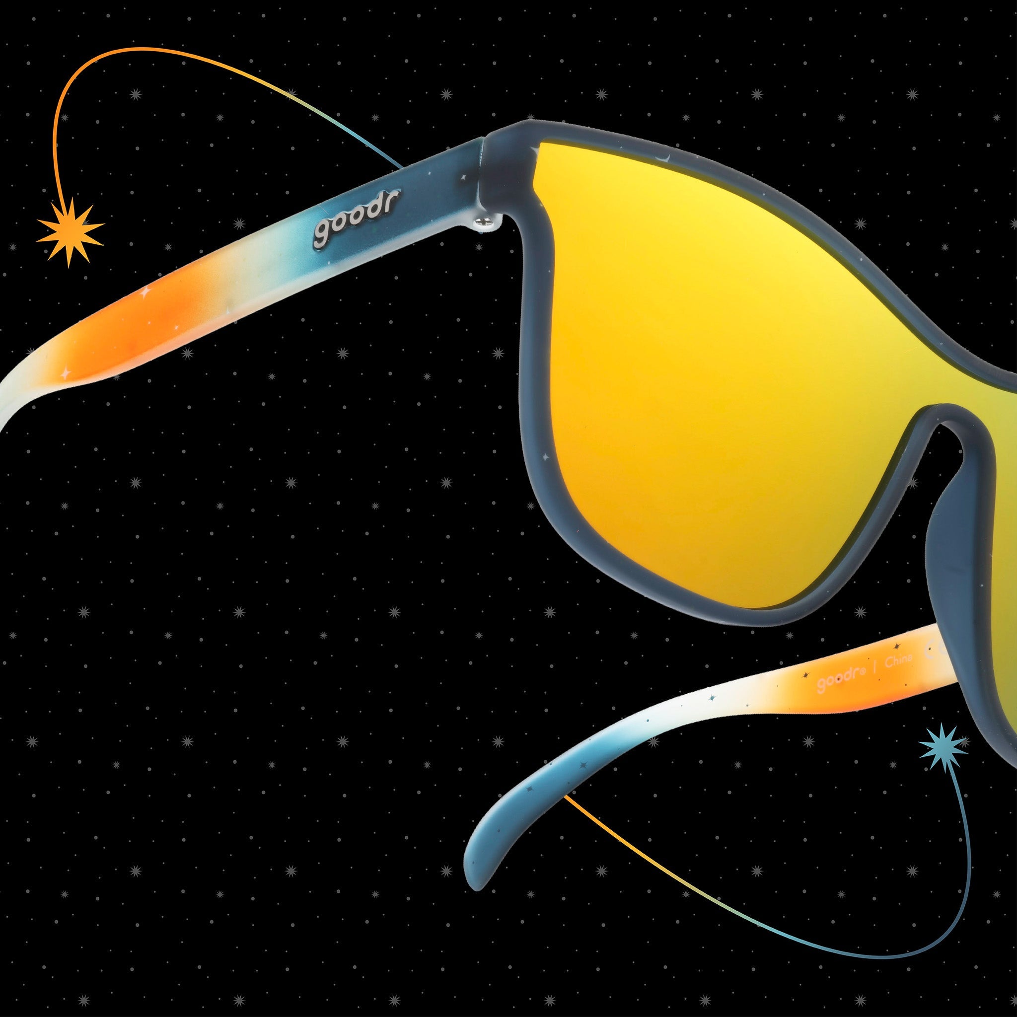 Experiencing a Solar Flare-up - Sunny Day Matte Frame Sunglasses