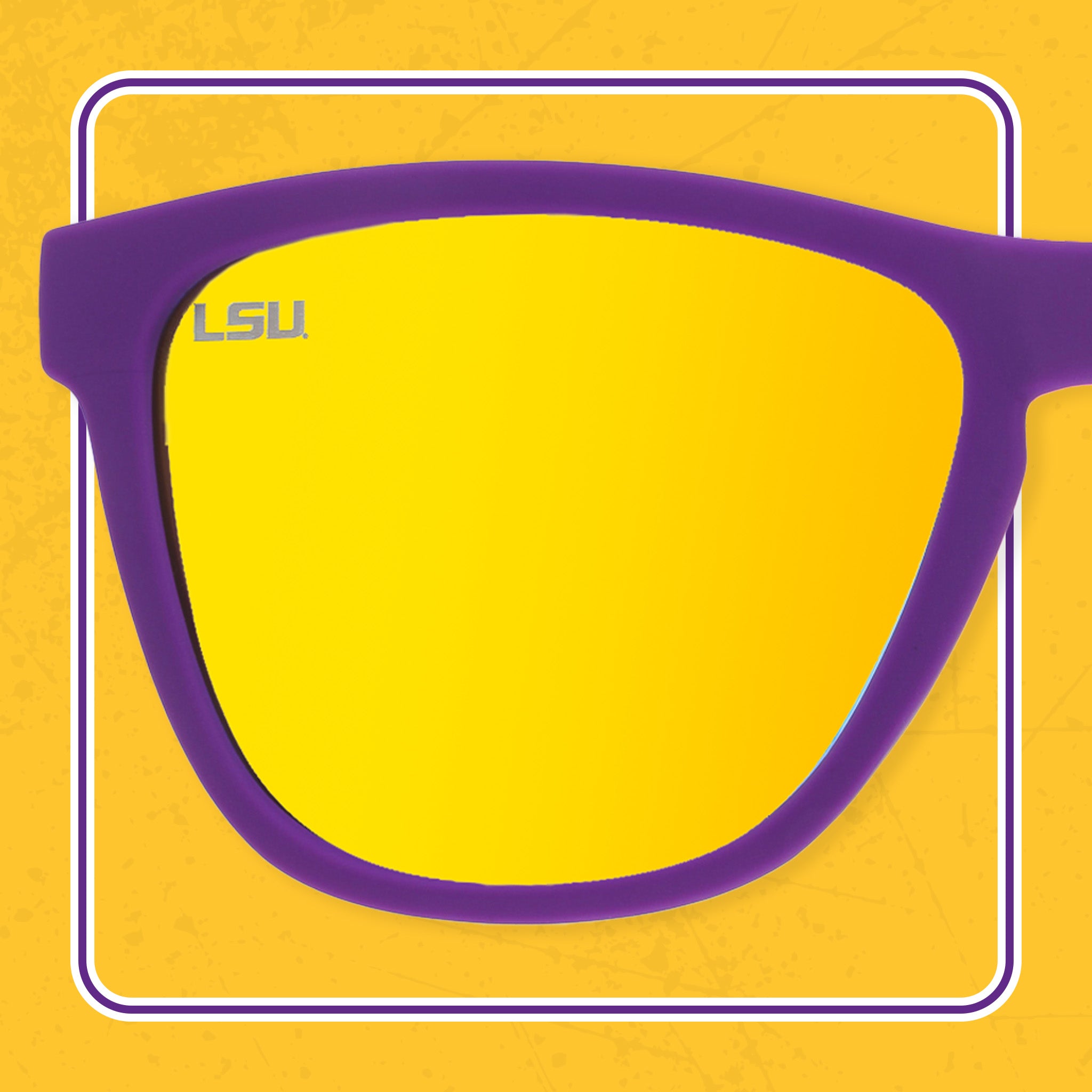 Geaux Tigers!!! - Travel Ready Color Frame Sunglasses