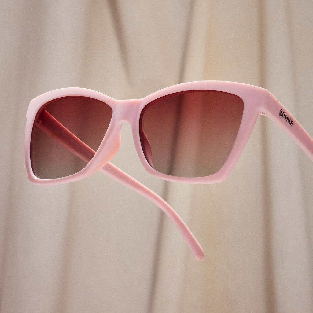Rosé Retail Therapy - Trail Ready Black Frame Sunglasses