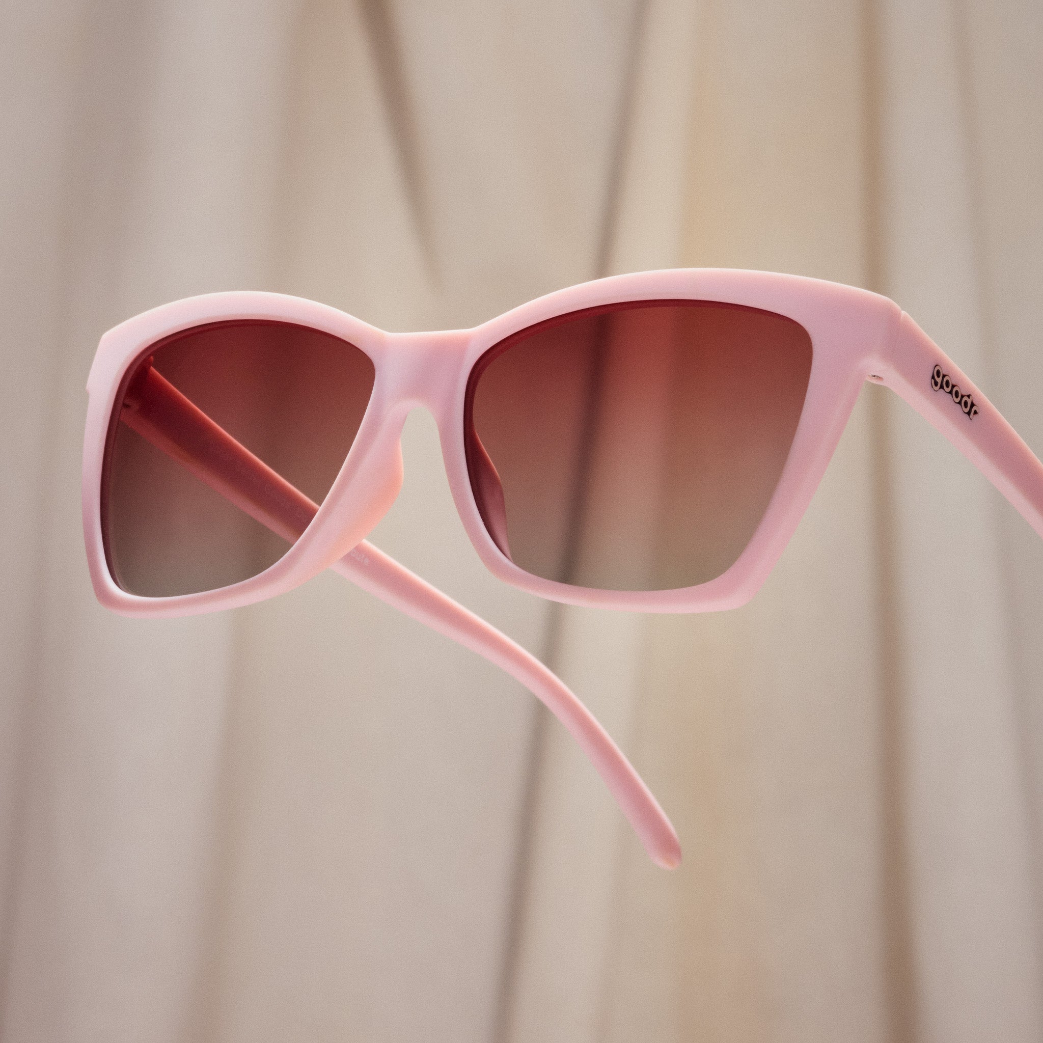 Rosé Retail Therapy - Trail Ready Black Frame Sunglasses