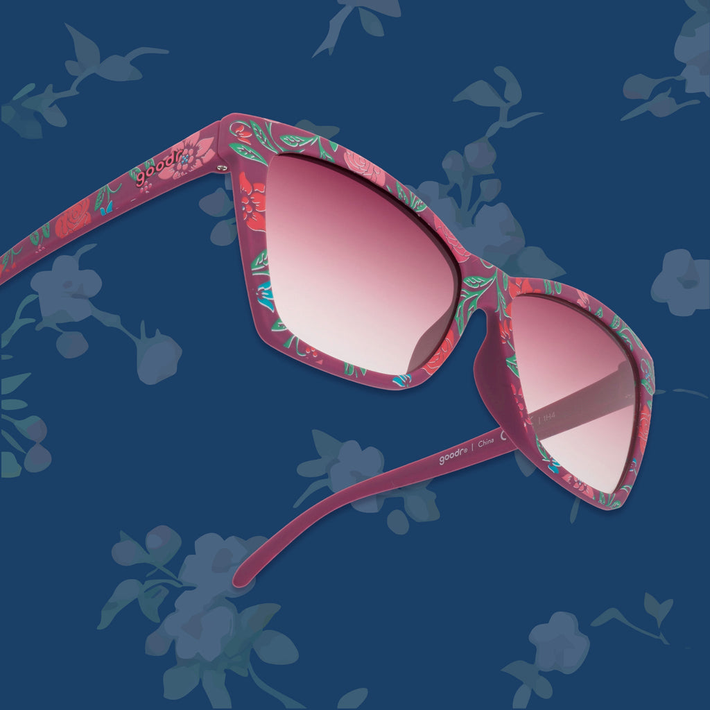 Fuchsia Fields Forever - Casual Lightweight Sunglasses