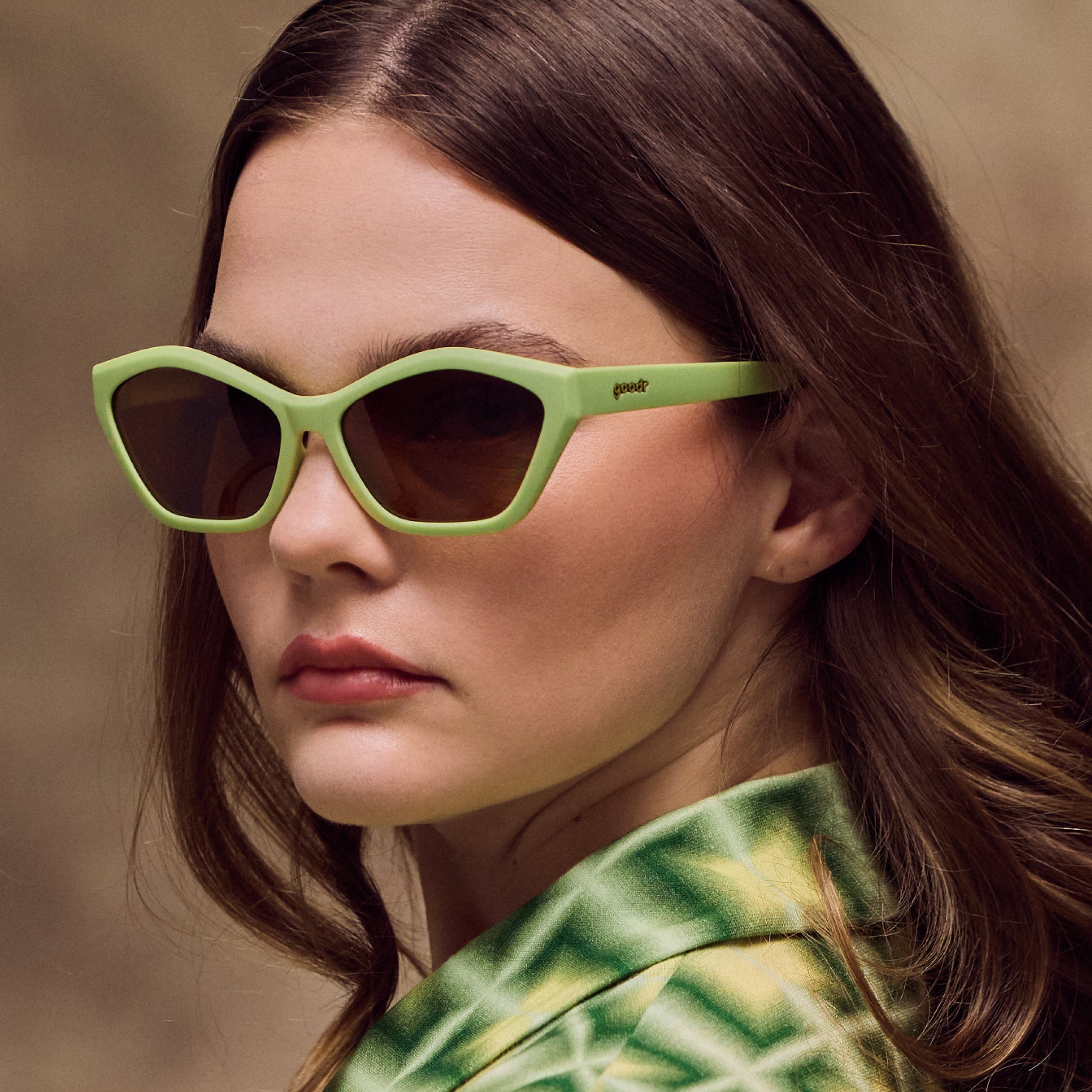 Green Tea Nebula - Outdoor Sport Sunglasses