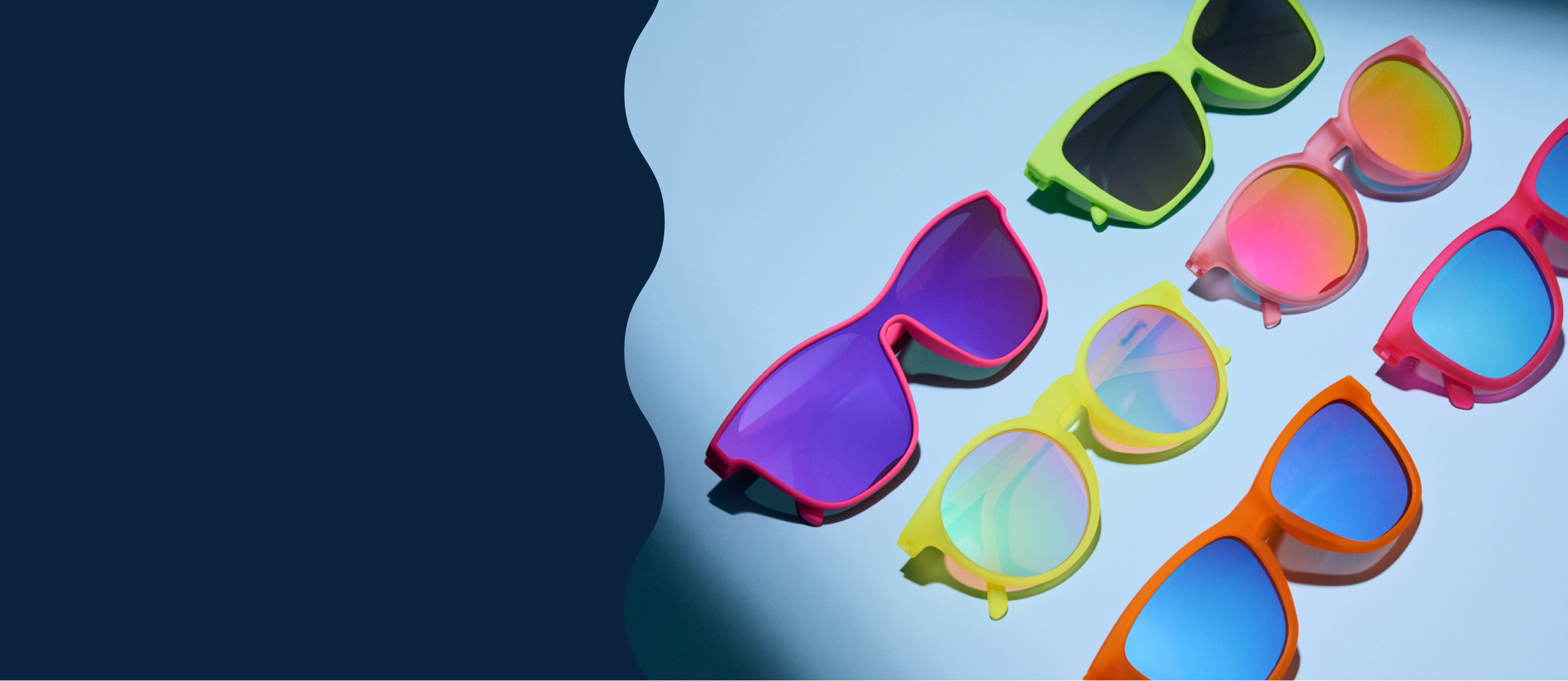 Colorful Goodr sunglasses